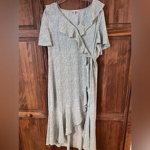 Floral Wrap Style Boutique Dress